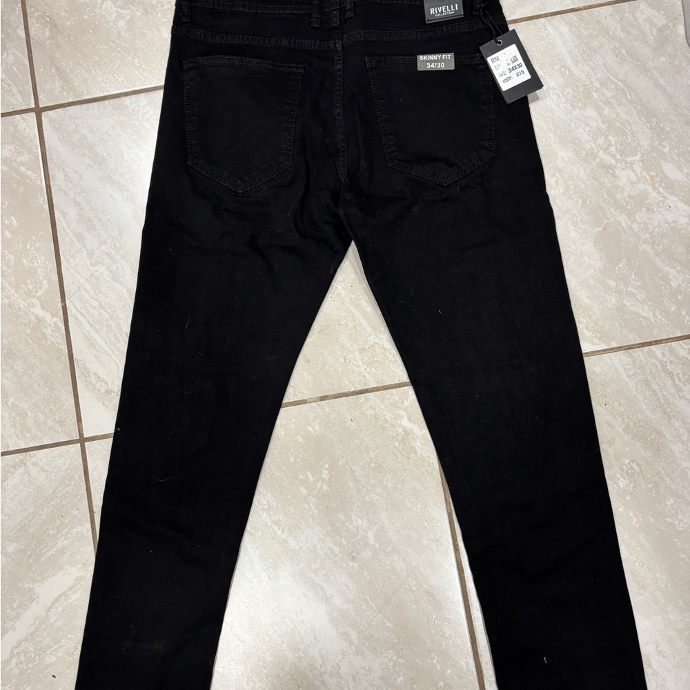 Men's Sleek Black Skinny Jeans